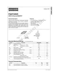 FQAF34N25 Datasheet Cover