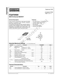 FQAF6N80 Datasheet Cover