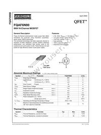 FQAF6N90 Datasheet Cover