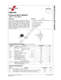 FQB1P50TM Datasheet Page 2