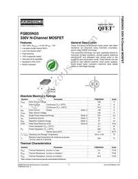 FQB25N33TM Datasheet Cover