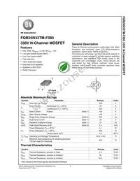 FQB25N33TM-F085 Datasheet Cover