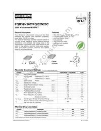 FQB32N20CTM Datasheet Cover