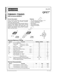 FQB4N25TM Datasheet Cover