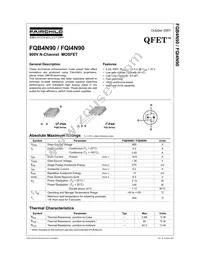 FQB4N90TM Datasheet Cover