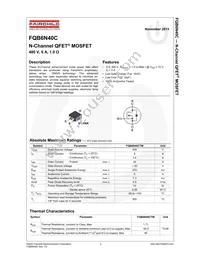 FQB6N40CTM Datasheet Page 2