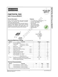 FQB7P20TM-F085 Datasheet Cover