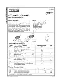 FQD10N20TM Datasheet Cover