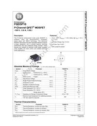 FQD5P10TF Datasheet Cover