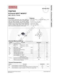 FQI27N25TU Datasheet Page 2