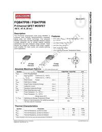 FQI47P06TU Datasheet Cover