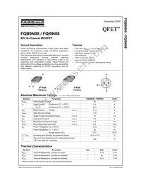 FQI9N08TU Datasheet Cover