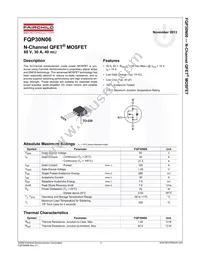 FQP30N06 Datasheet Page 2