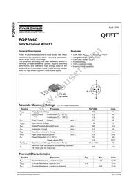 FQP3N60 Datasheet Cover
