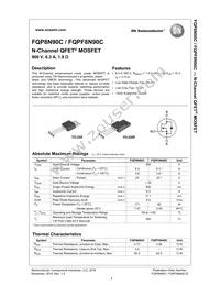 FQP8N90C Datasheet Page 2