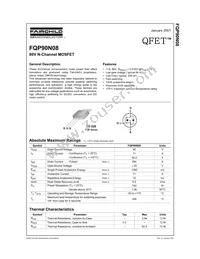 FQP90N08 Datasheet Cover