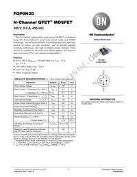 FQP9N30 Datasheet Page 2