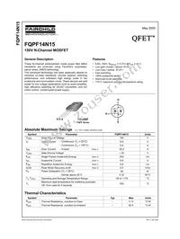 FQPF14N15 Datasheet Cover
