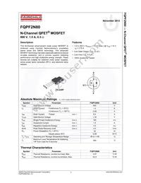 FQPF2N80 Datasheet Page 2