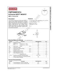 FQPF2N80YDTU Datasheet Page 2