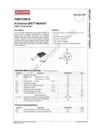 FQPF33N10 Datasheet Page 2