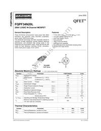 FQPF34N20L Datasheet Cover