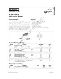 FQPF50N06 Datasheet Cover