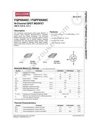 FQPF6N40CF Datasheet Cover
