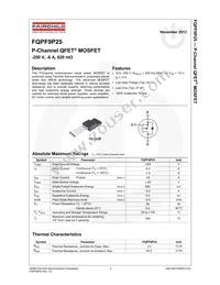 FQPF9P25 Datasheet Page 2