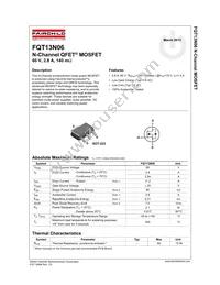 FQT13N06TF Datasheet Page 2