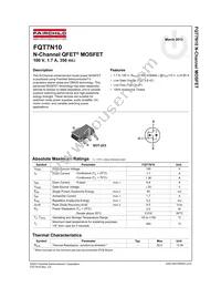 FQT7N10TF Datasheet Page 2