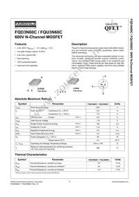 FQU3N60CTU Datasheet Cover