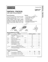 FQU7N10LTU Datasheet Cover