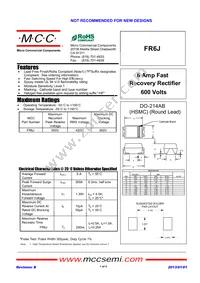 FR6J-TP Datasheet Cover