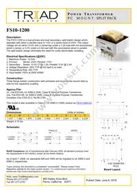 FS10-1200 Datasheet Cover