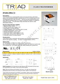 FS10-250-C2 Datasheet Cover