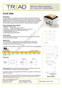 FS10-3600 Datasheet Cover