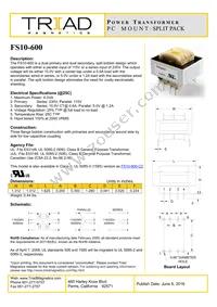 FS10-600 Datasheet Cover