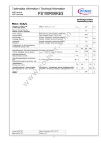 FS100R06KE3BOSA1 Datasheet Page 3