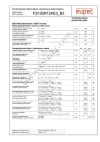 FS100R12KE3_B3 Datasheet Cover