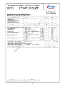 FS100R12KT4B11BOSA1 Datasheet Page 2
