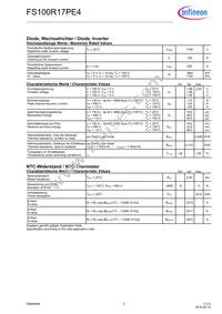 FS100R17PE4BOSA1 Datasheet Page 3