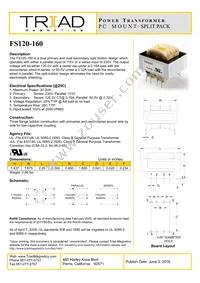 FS120-160 Datasheet Cover