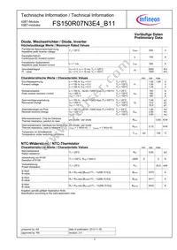 FS150R07N3E4B11BOSA1 Datasheet Page 3