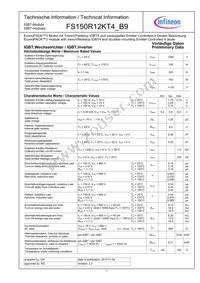 FS150R12KT4B9BOSA1 Datasheet Cover