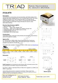 FS16-070 Datasheet Cover