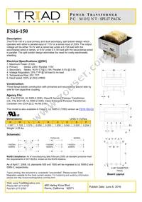 FS16-150 Datasheet Cover