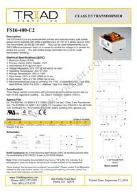 FS16-400-C2 Datasheet Cover