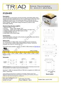 FS20-055 Datasheet Cover