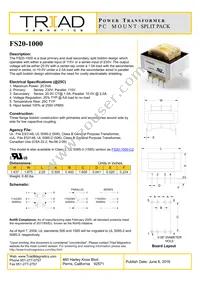 FS20-1000 Datasheet Cover
